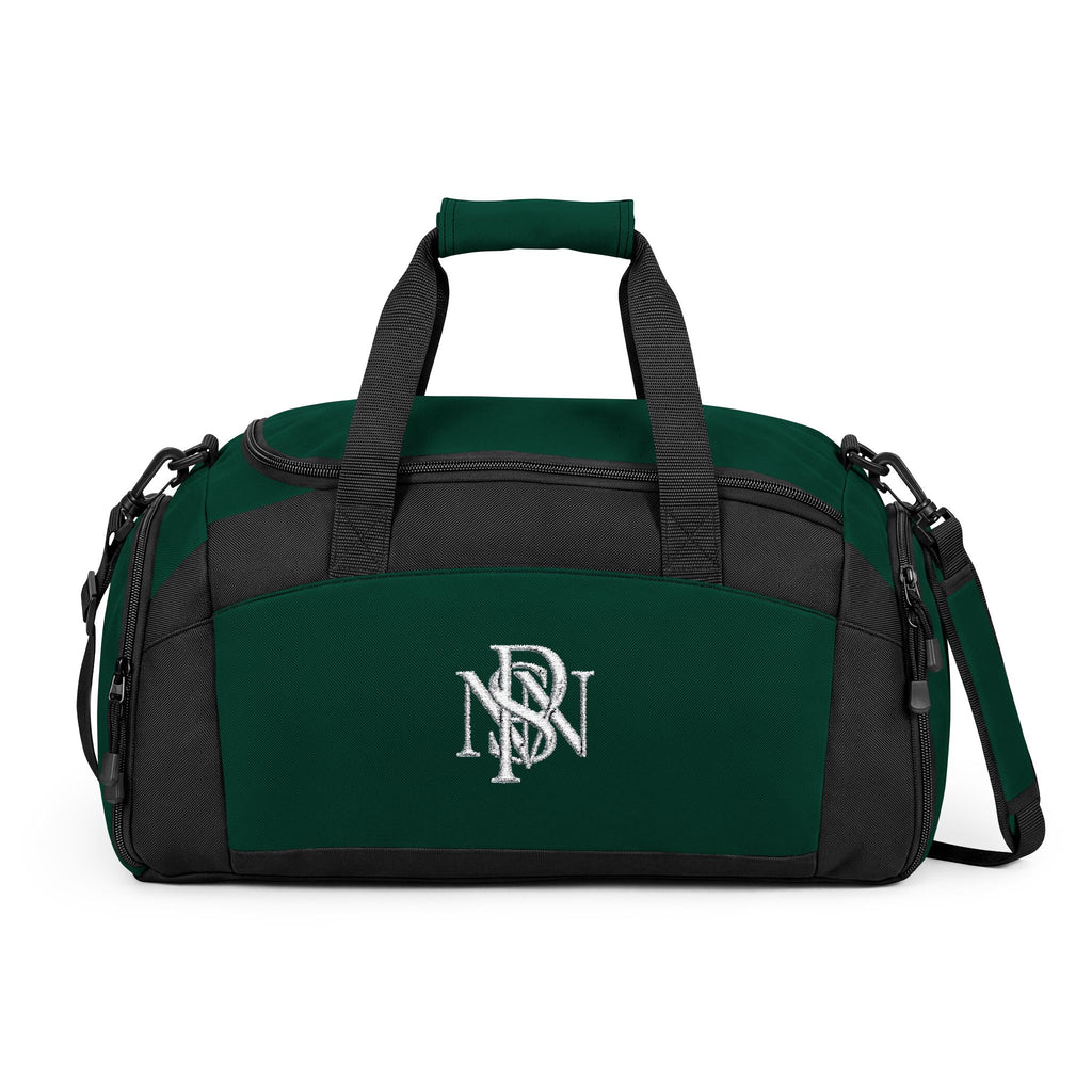 Embroidered Monogram Gym Bag — Black Duffel with NSN Logo