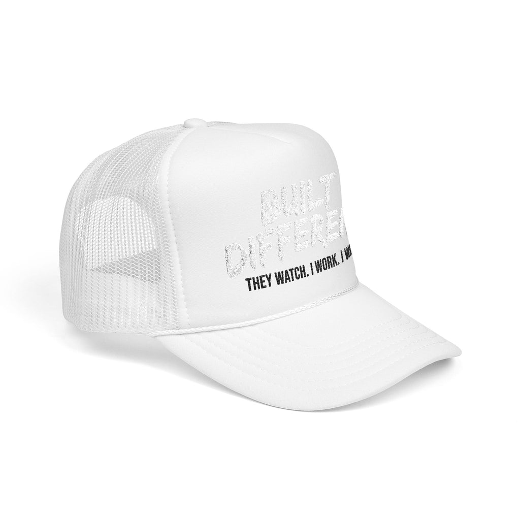 Trucker Hat — "Built Different" Foam Mesh Cap