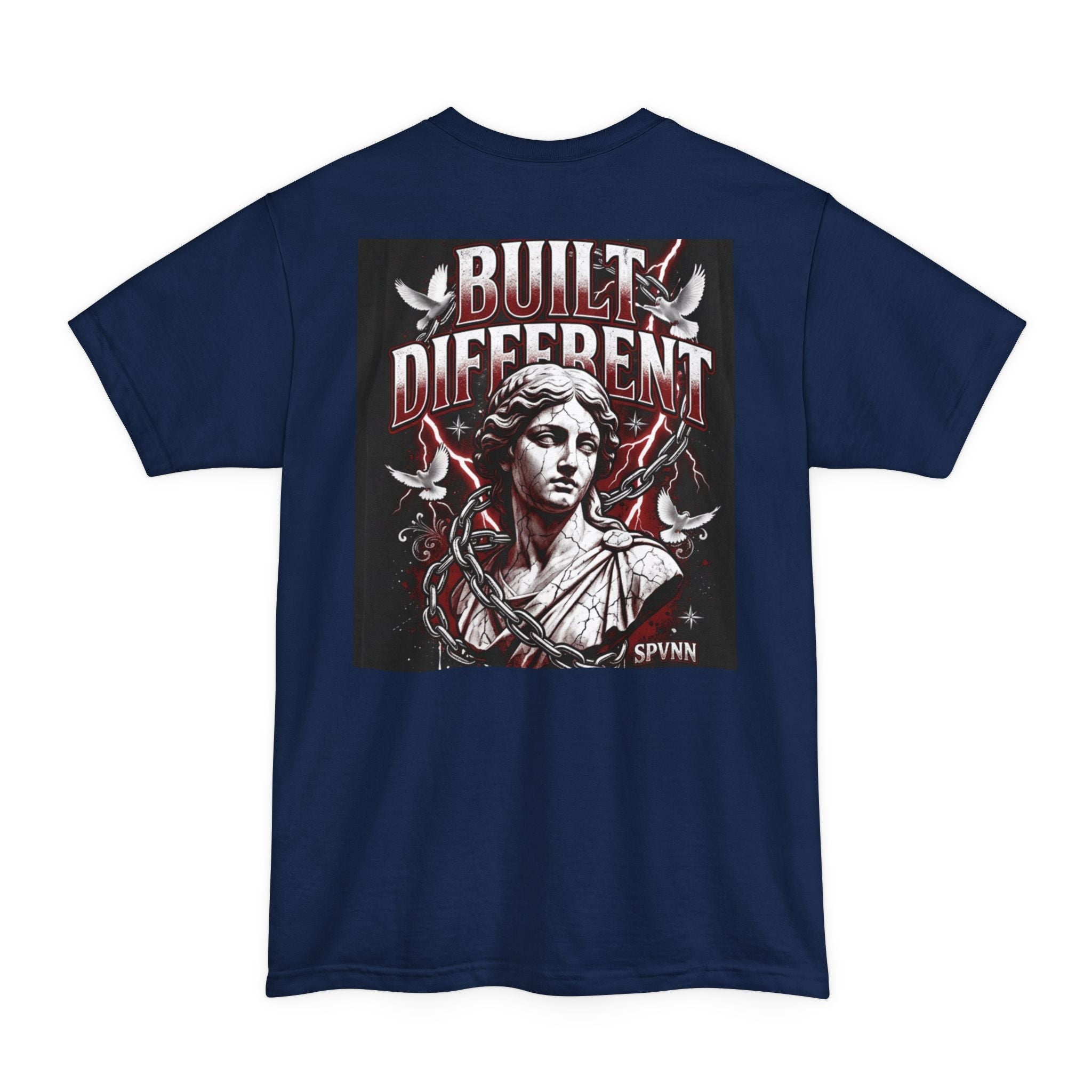SPVNN Built Different Statue Graphic Tee — Vintage Gothic Streetwear