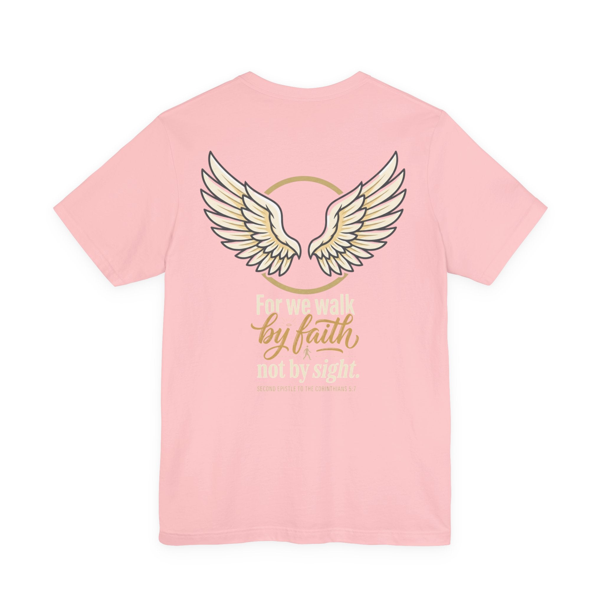 Faith Over Fear Tee — Angel Wings Christian Graphic T-Shirt