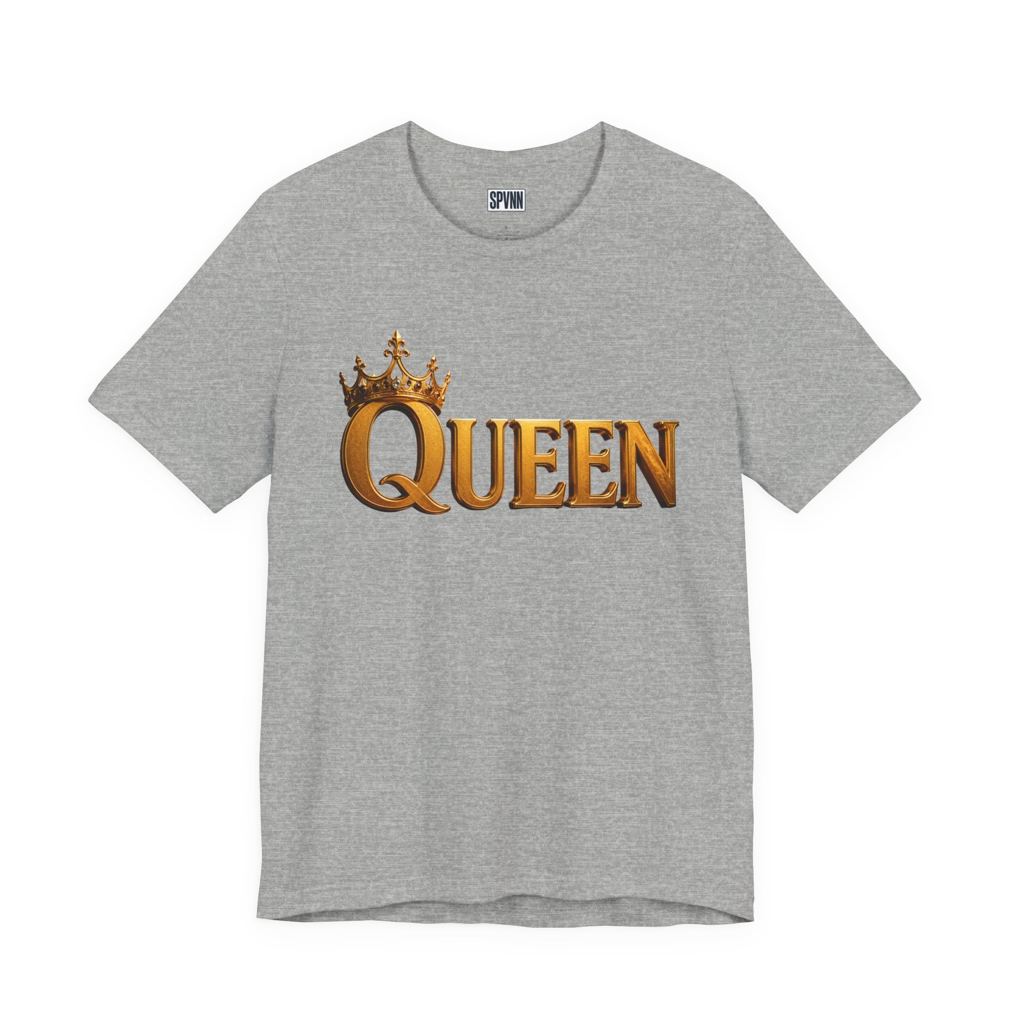 Queen Crown T-Shirt — Gold Royalty Graphic Tee