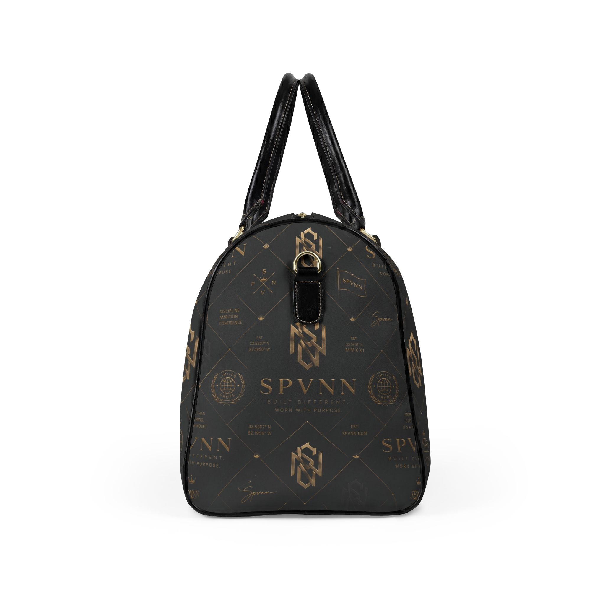 Faux Leather Travel Bag