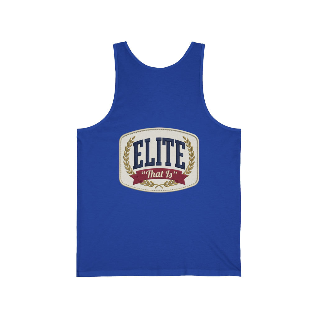 Elite "Built Different" Tank Top — Retro Athletic Graphic Muscle Tank