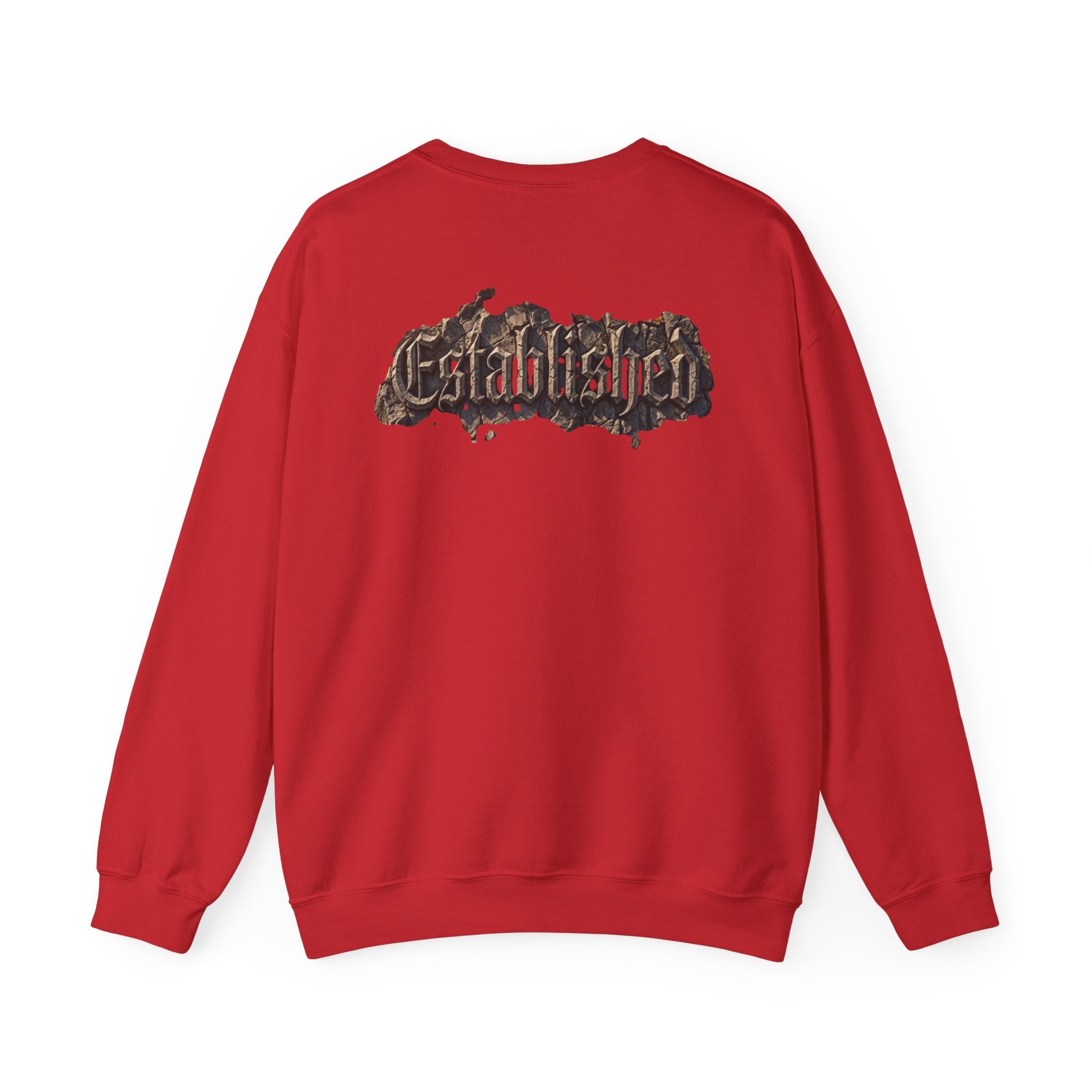 Established Gothic Crewneck Sweatshirt — Vintage Metal Band Style