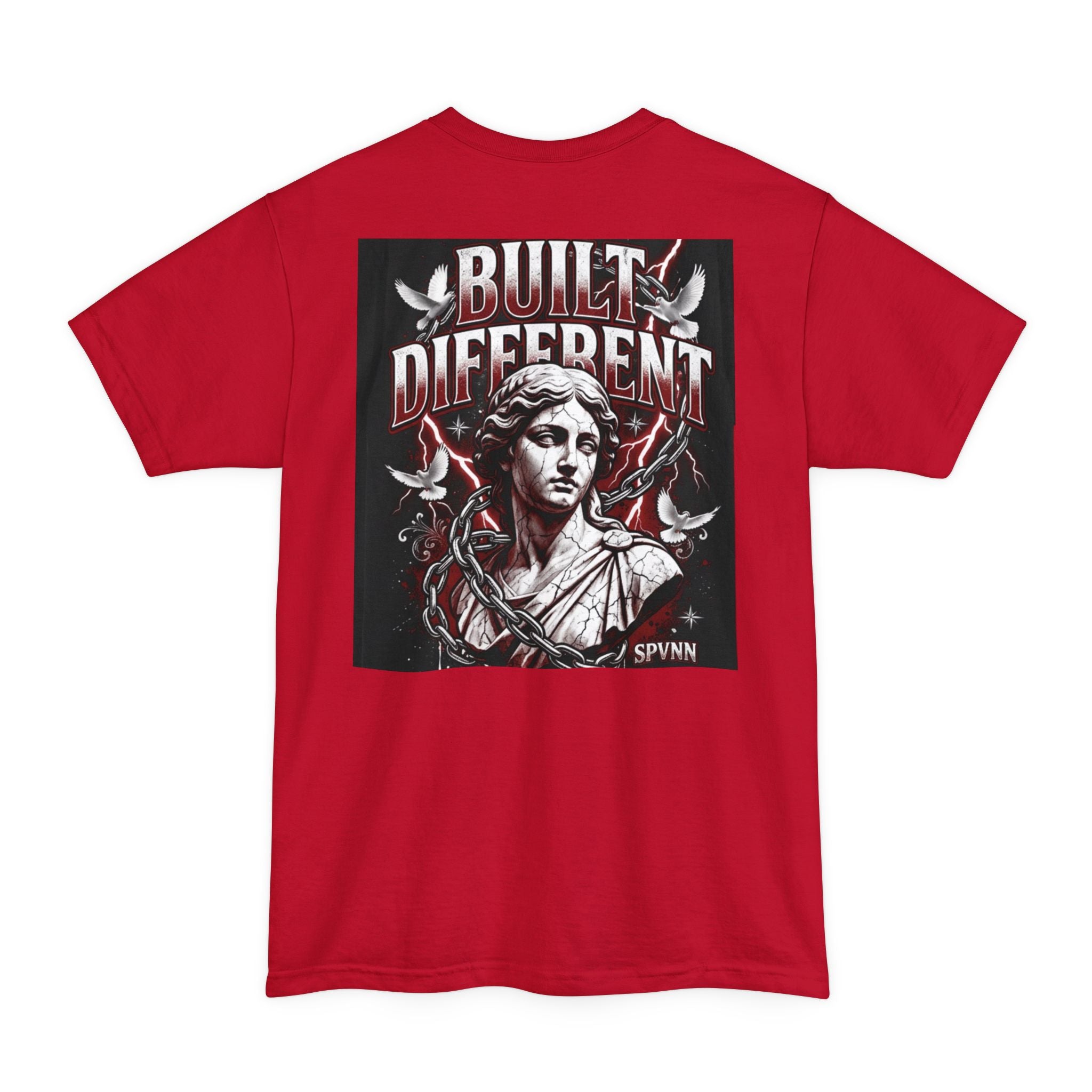SPVNN Built Different Statue Graphic Tee — Vintage Gothic Streetwear