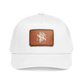 Leather Patch Baseball Cap — Monogram Rectangle Patch