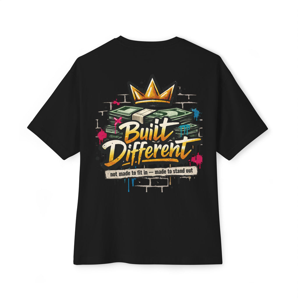 SPVNN Built Different Oversized Tee — Crown & Money Graphic