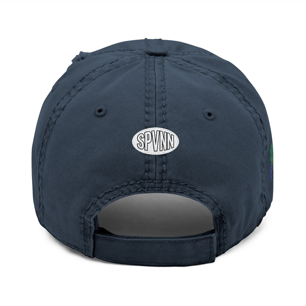 Distressed Embroidered Hat