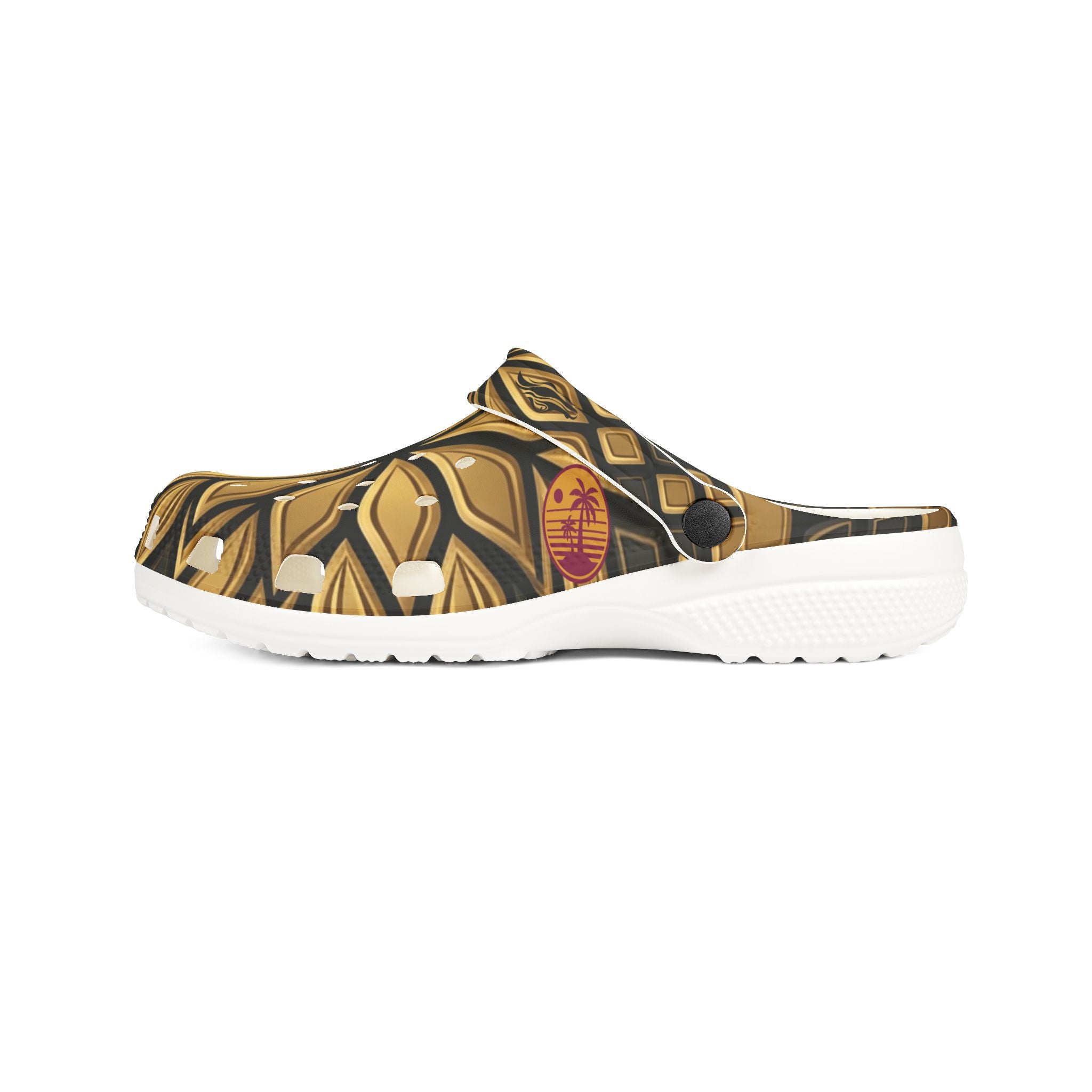 SPVNN Gold Mandala Clog — Comfortable EVA Foam Slip-On Shoes