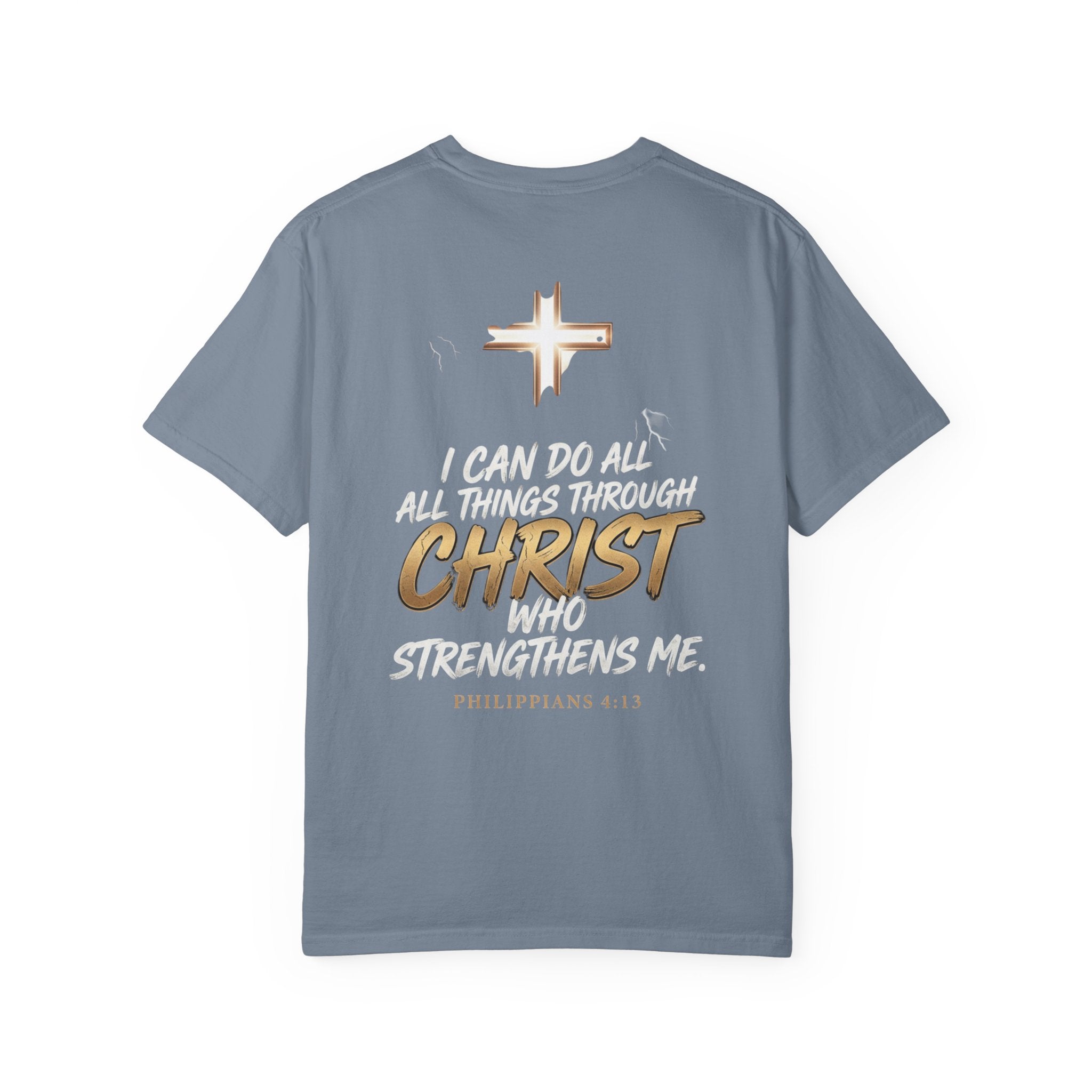 Christian 'Overcome' Graphic T-Shirt — Philippians Faith Tee