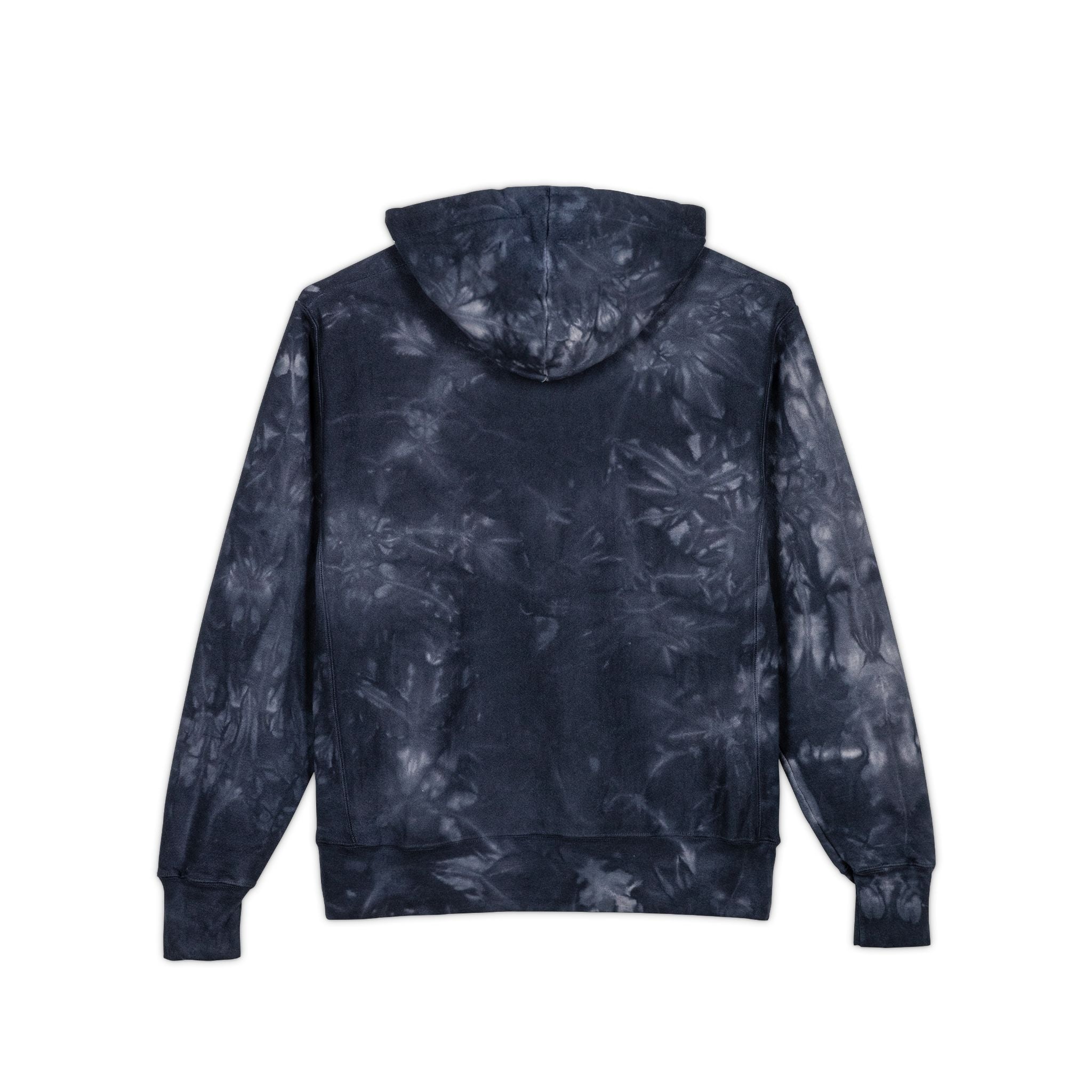 SPVNN Tie-Dye Embroidered Hoodie — Floral Script Chest