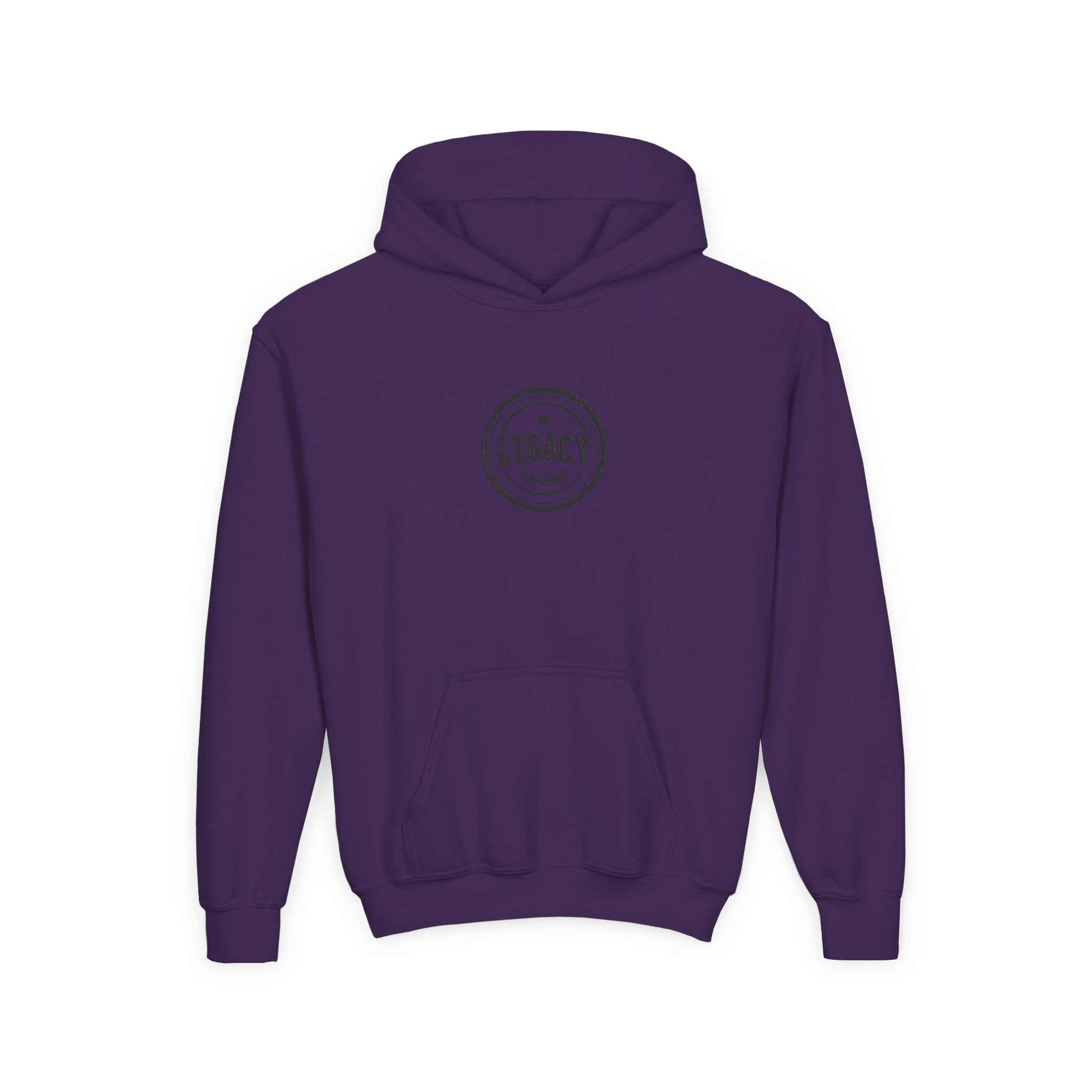 Youth Hoodie – 'Legacy' Vintage Circle Logo Sweatshirt