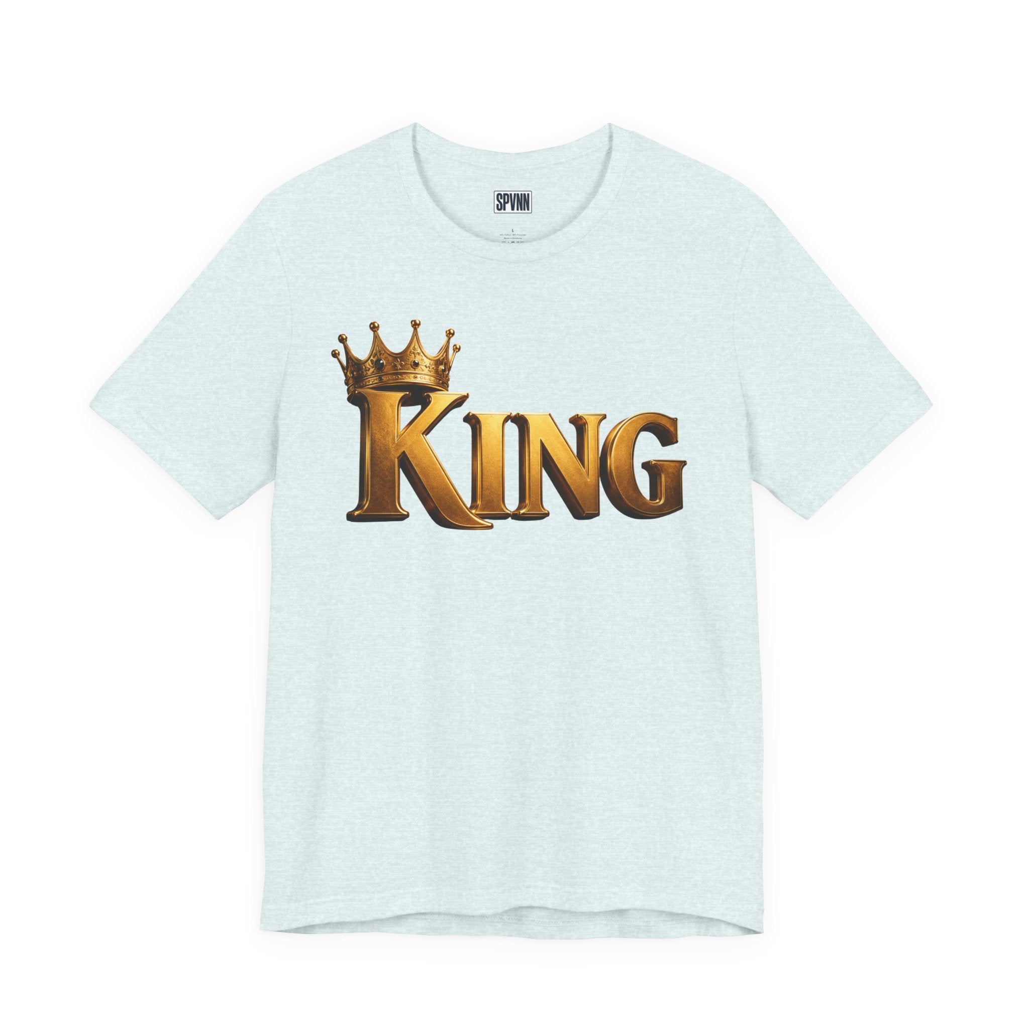 King Graphic Tee — Gold Crown Shirt for Men & Fathers