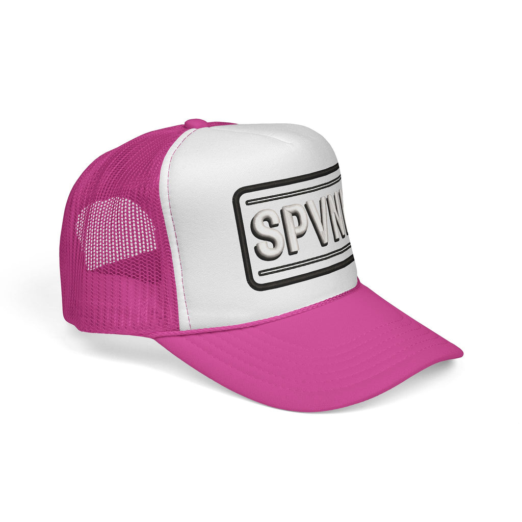 Embroidered 'SN' Monogram Trucker Cap — Classic Mesh Baseball Hat