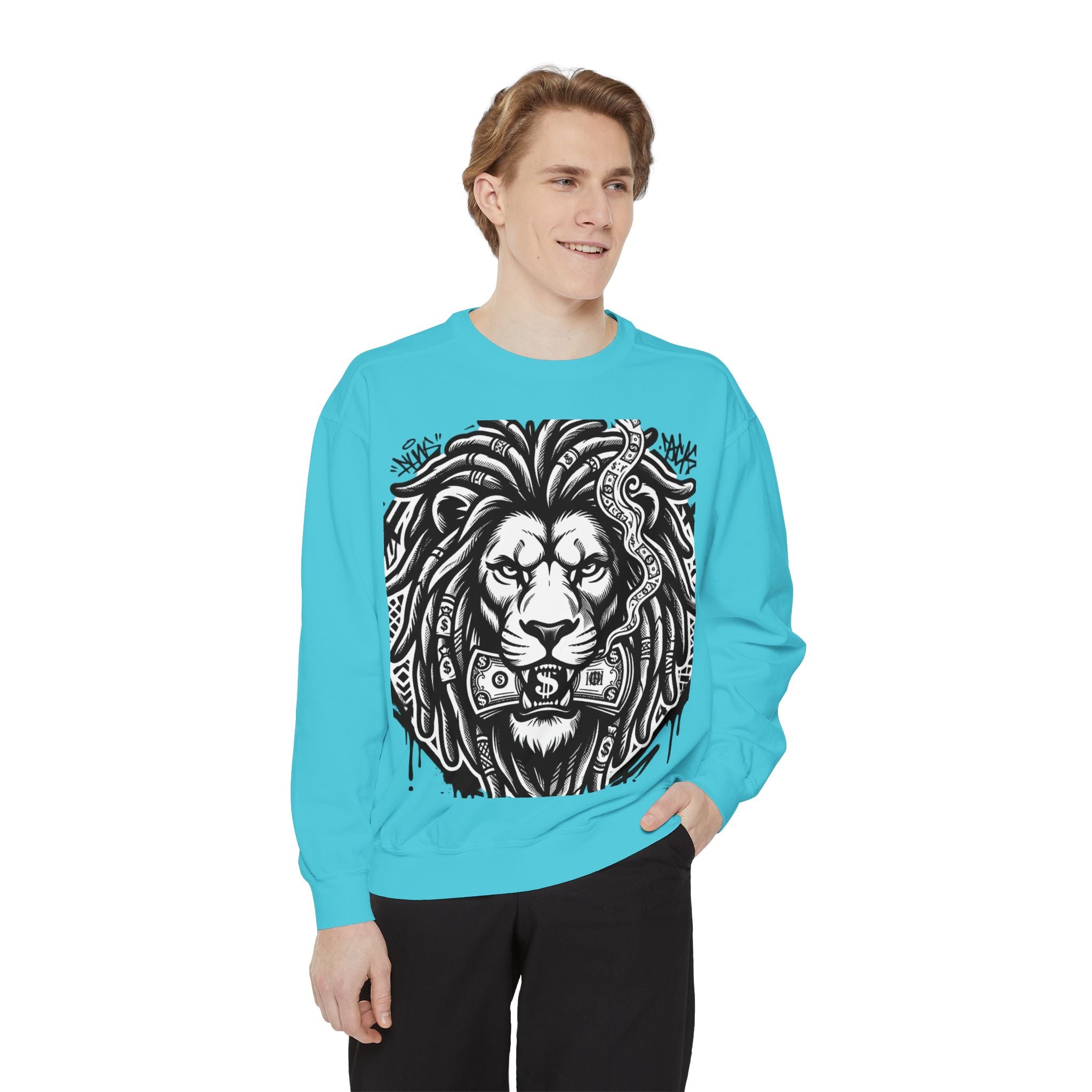 SPVNN Graffiti Lion Crewneck — Built Different Sweatshirt