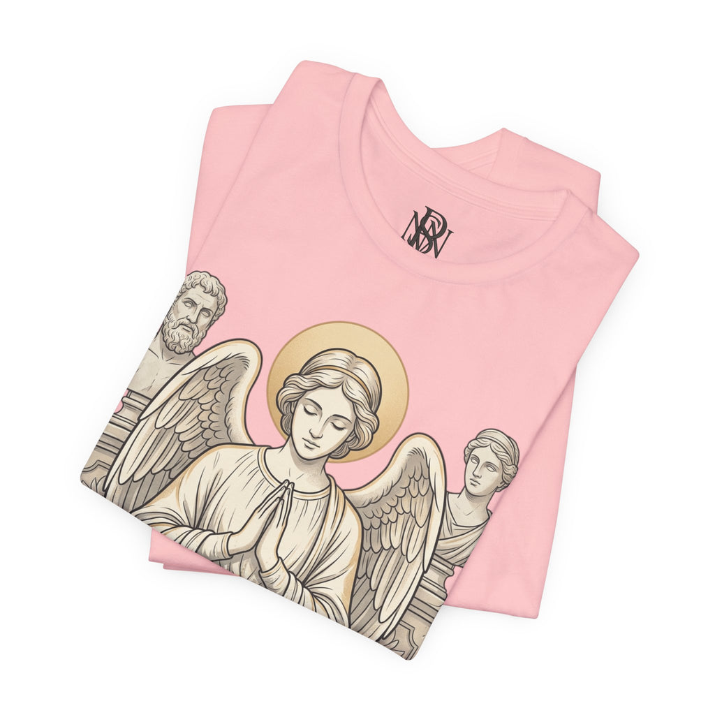 Faith Over Fear Tee — Angel Wings Christian Graphic T-Shirt