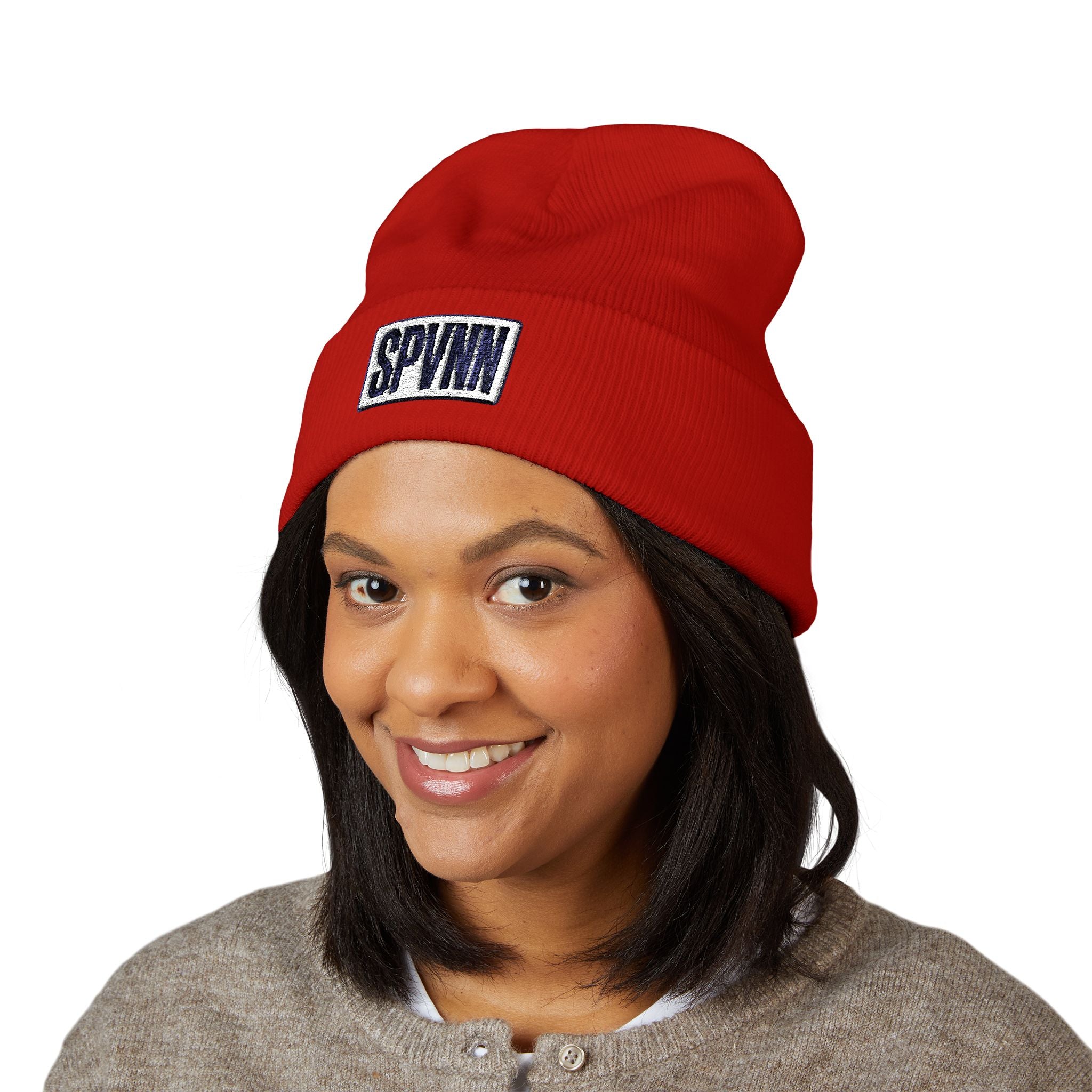 SPVNN Classic Cuffed Beanie — Embroidered Logo Knit Hat