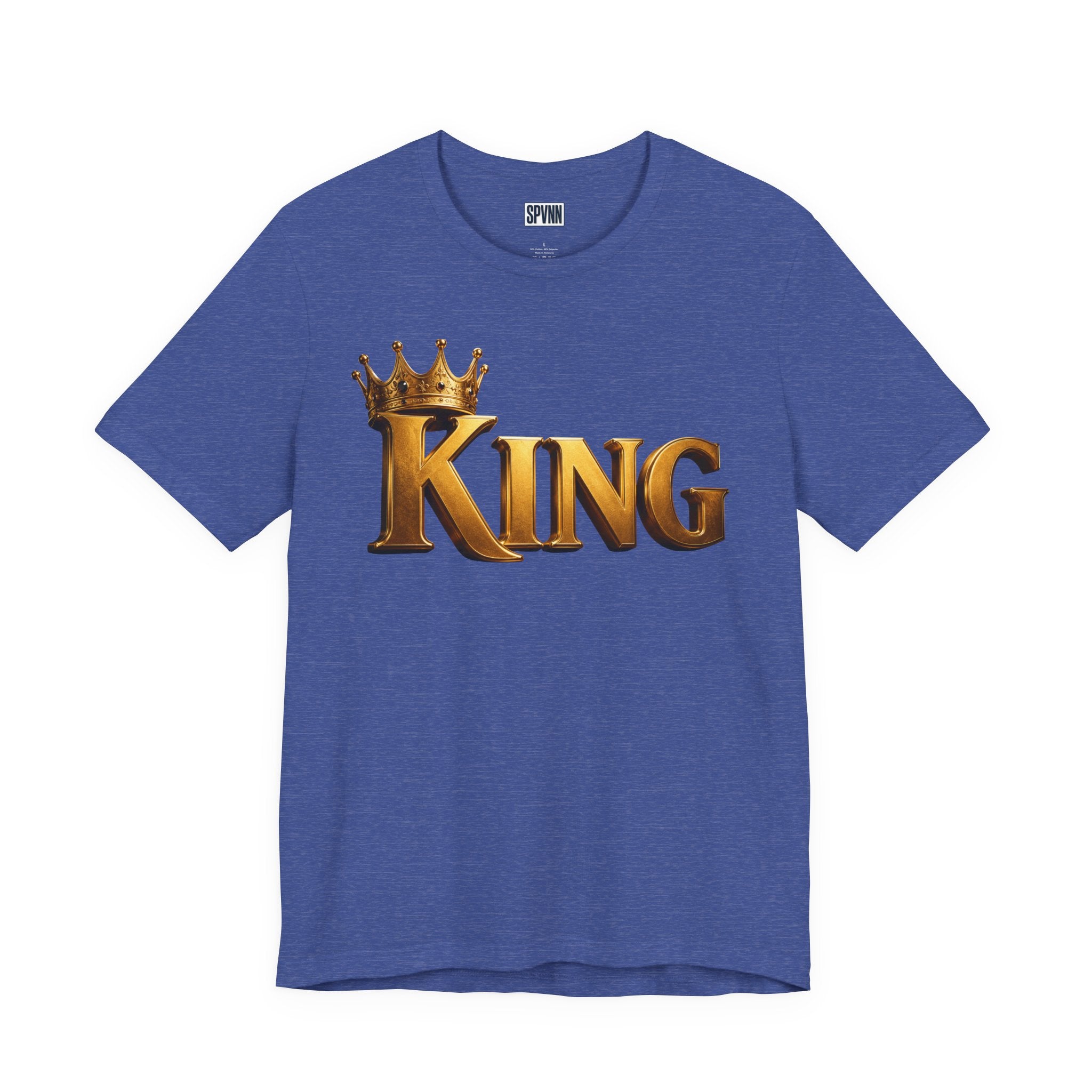 King Graphic Tee — Gold Crown Shirt for Men & Fathers