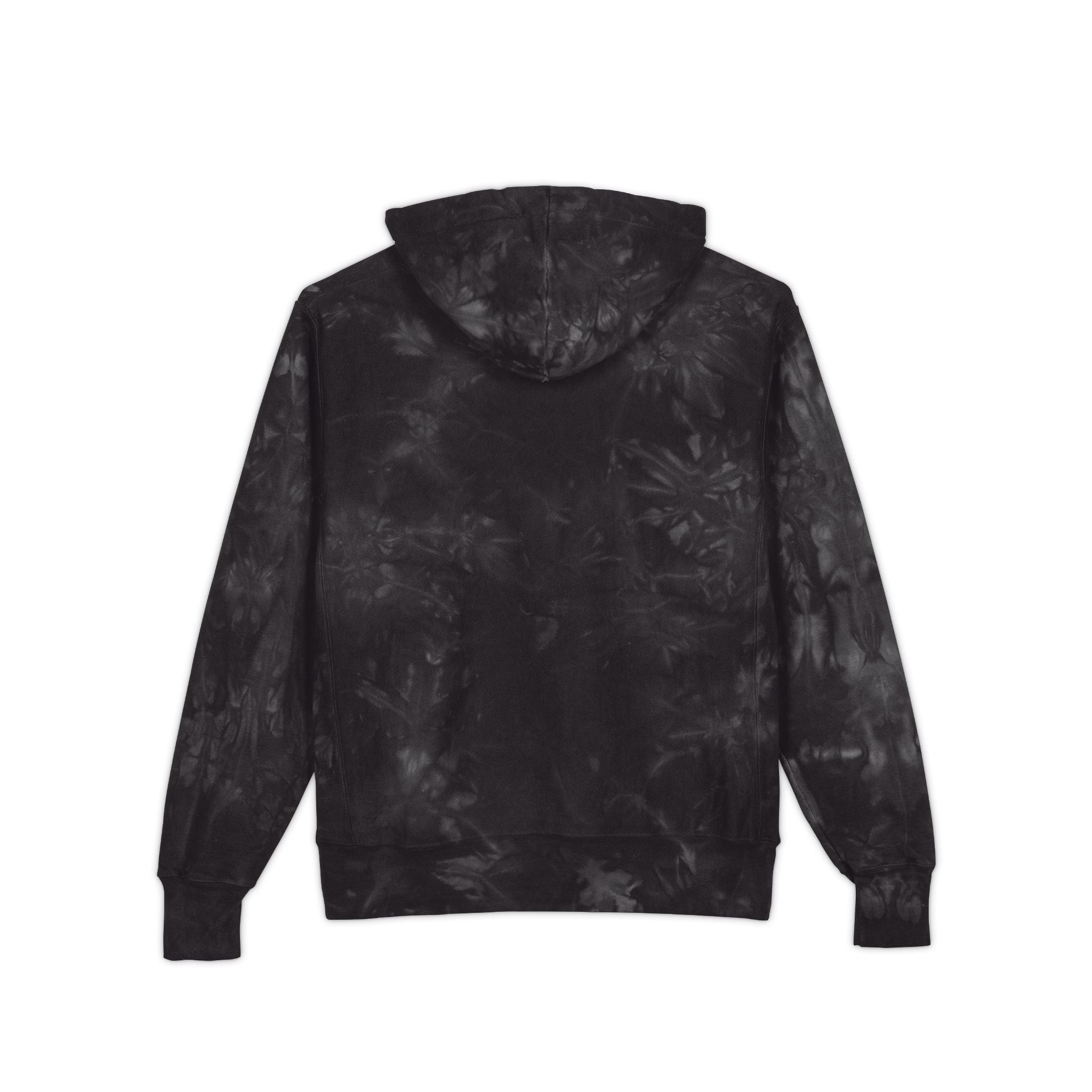 SPVNN Tie-Dye Embroidered Hoodie — Floral Script Chest