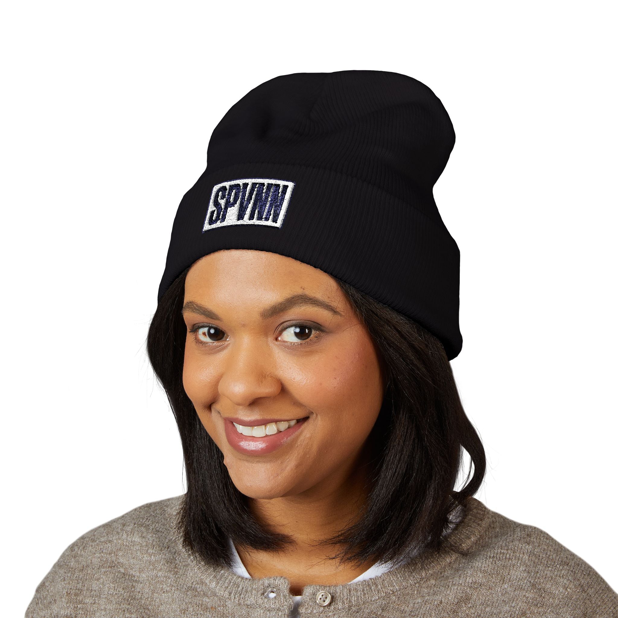 SPVNN Classic Cuffed Beanie — Embroidered Logo Knit Hat