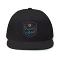 Embroidered Flat Bill Cap - "Presence in Motion" Eye Patch Design