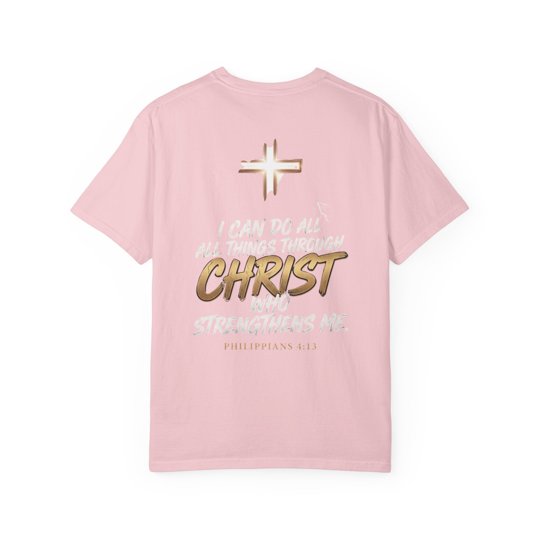 Christian 'Overcome' Graphic T-Shirt — Philippians Faith Tee