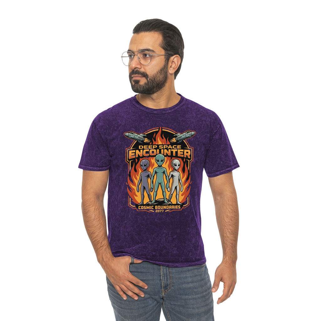 Deep Space Encounter Alien T-Shirt — Astra Defenders Graphic Tee