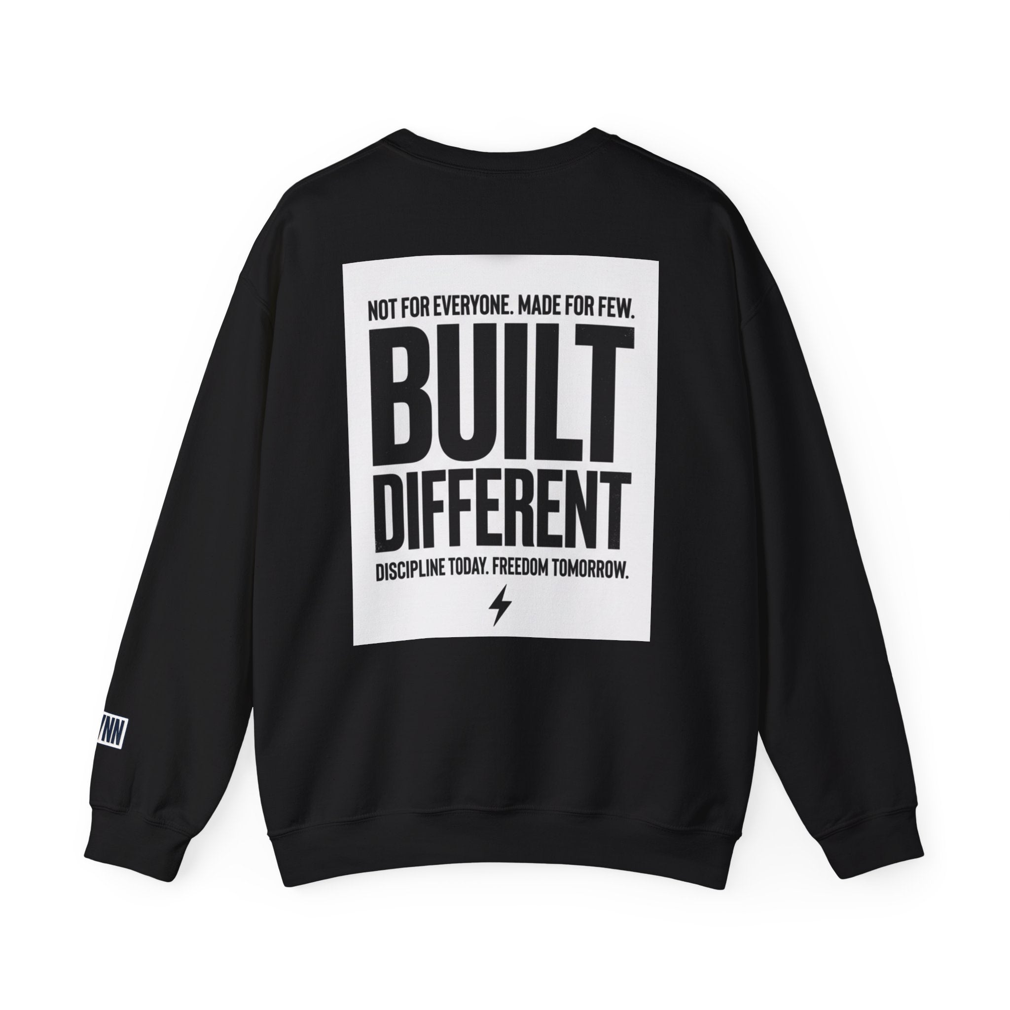 Built Different Crewneck Sweatshirt — "They Watch. I Work. I Win." Motivational Pullover