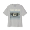 Trust No One Tee — Graphic Boxy T‑Shirt with Benjamin Franklin Money Peek
