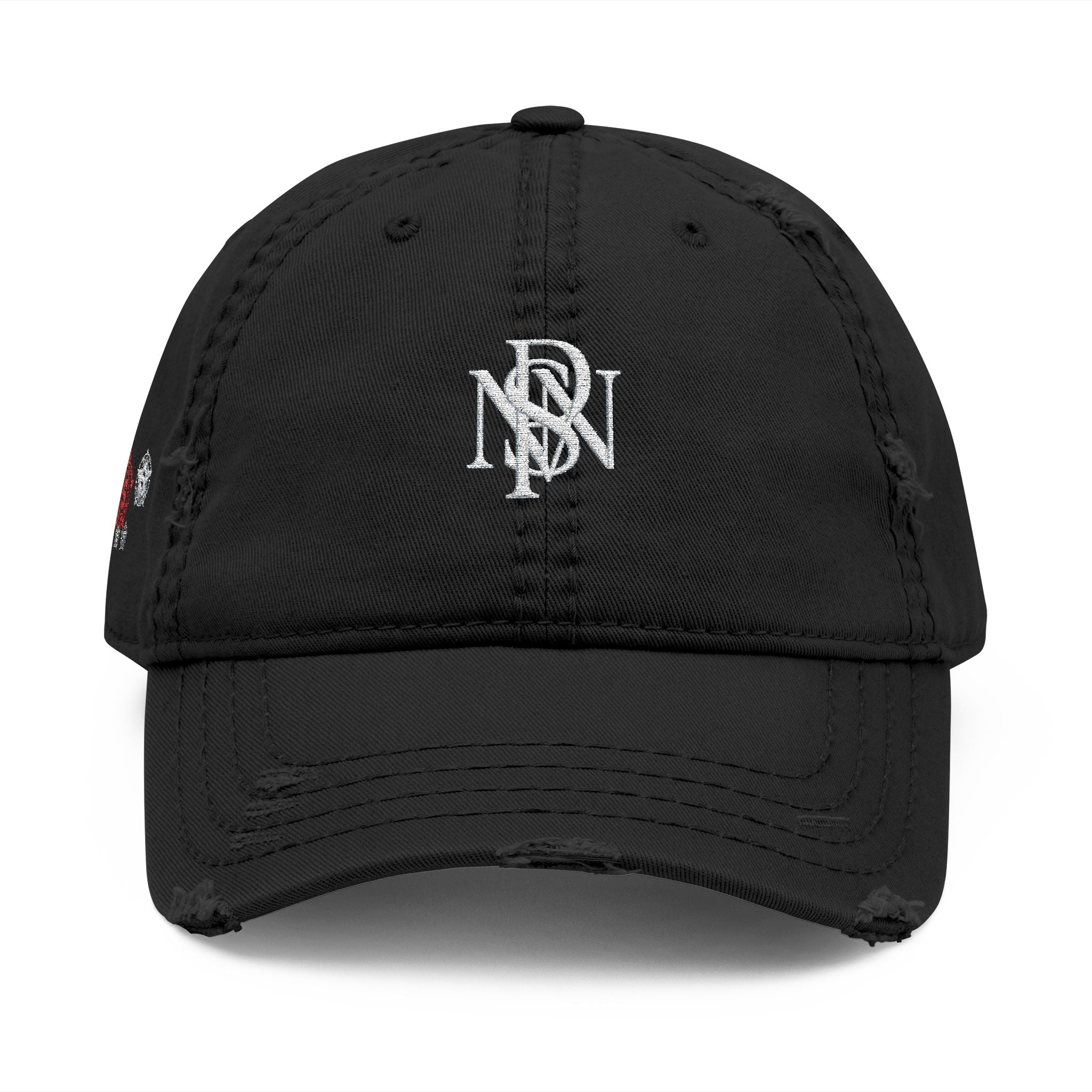 Distressed Embroidered Hat