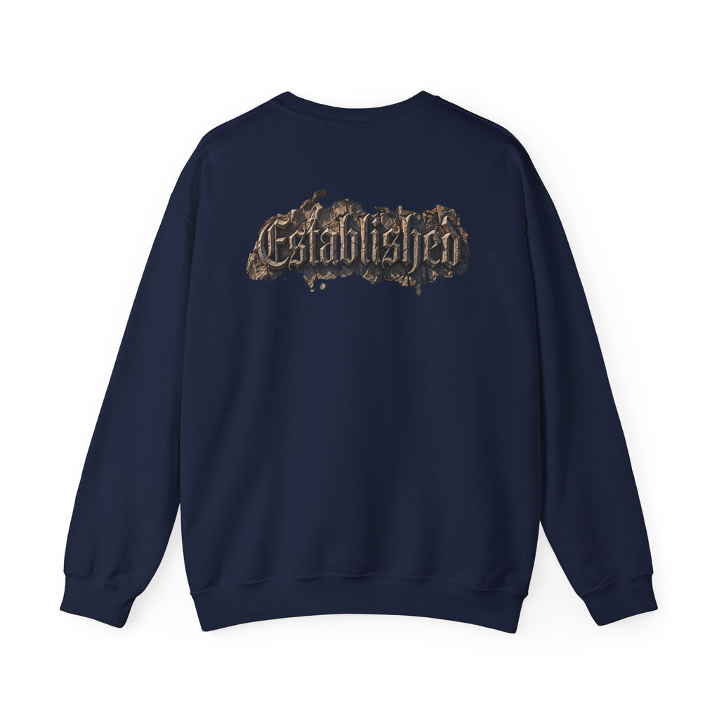 Established Gothic Crewneck Sweatshirt — Vintage Metal Band Style