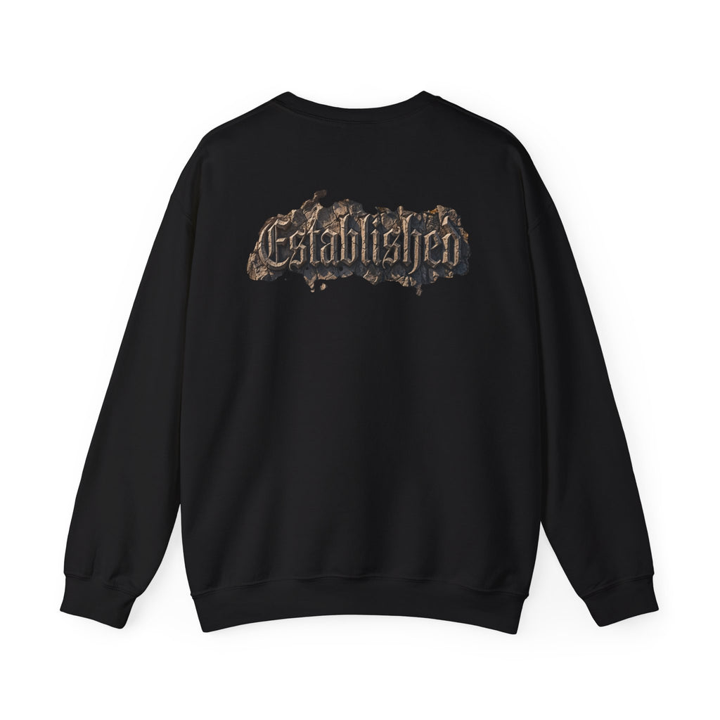 Established Gothic Crewneck Sweatshirt — Vintage Metal Band Style