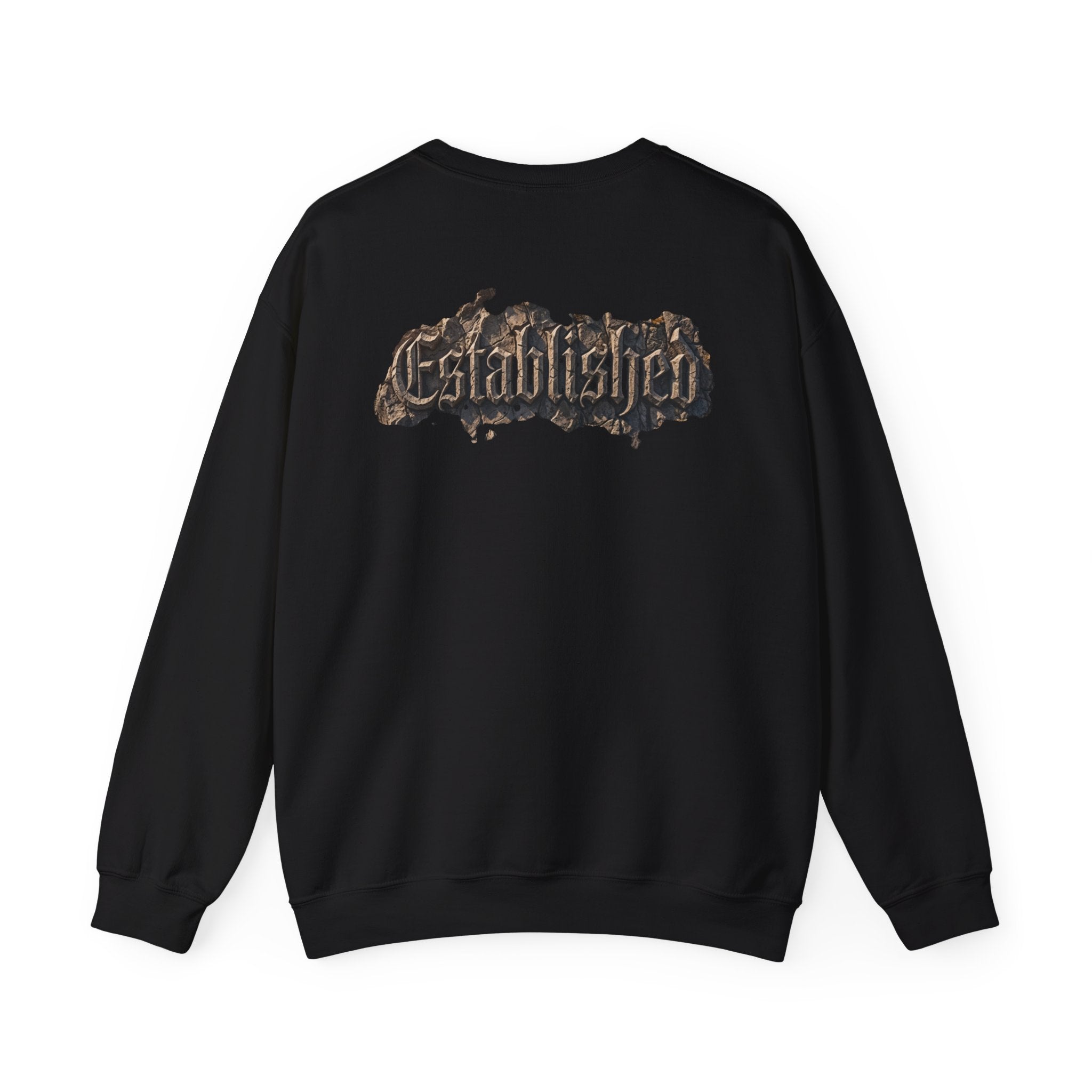 Established Gothic Crewneck Sweatshirt — Vintage Metal Band Style