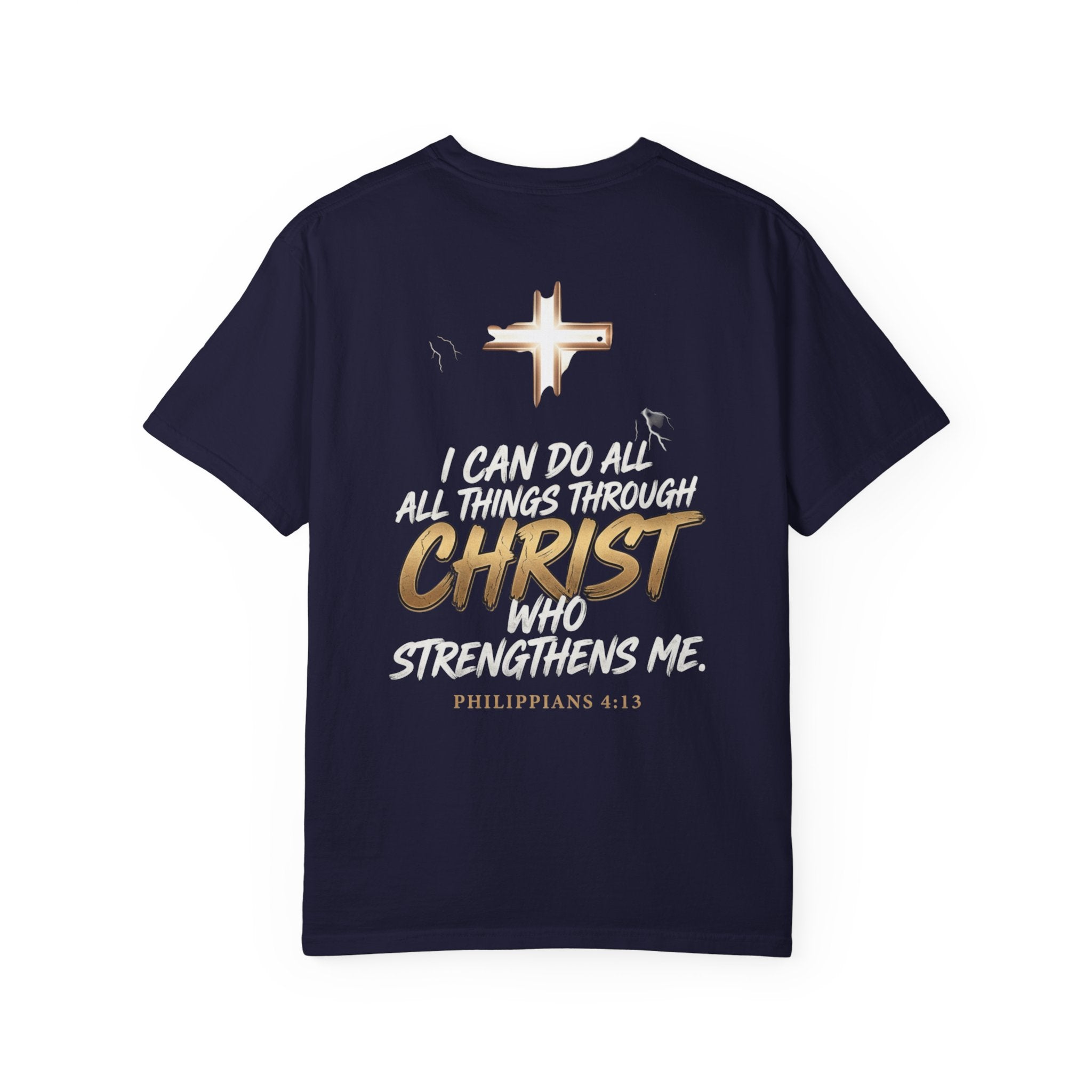 Christian 'Overcome' Graphic T-Shirt — Philippians Faith Tee