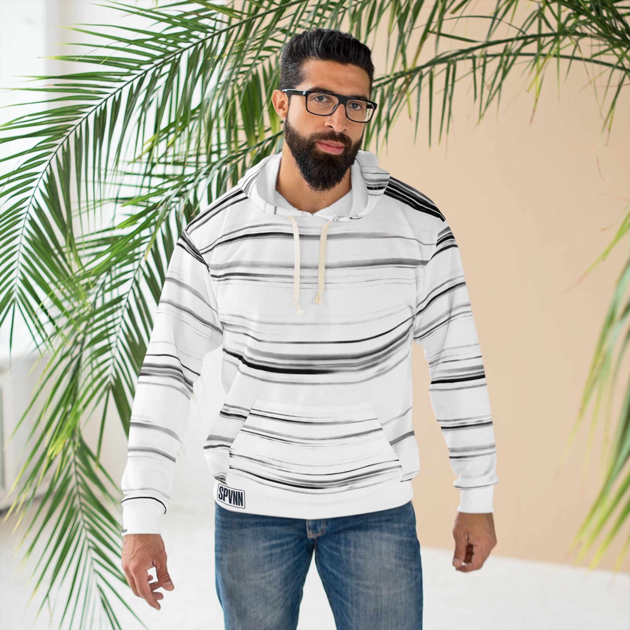 Striped Monochrome Hoodie