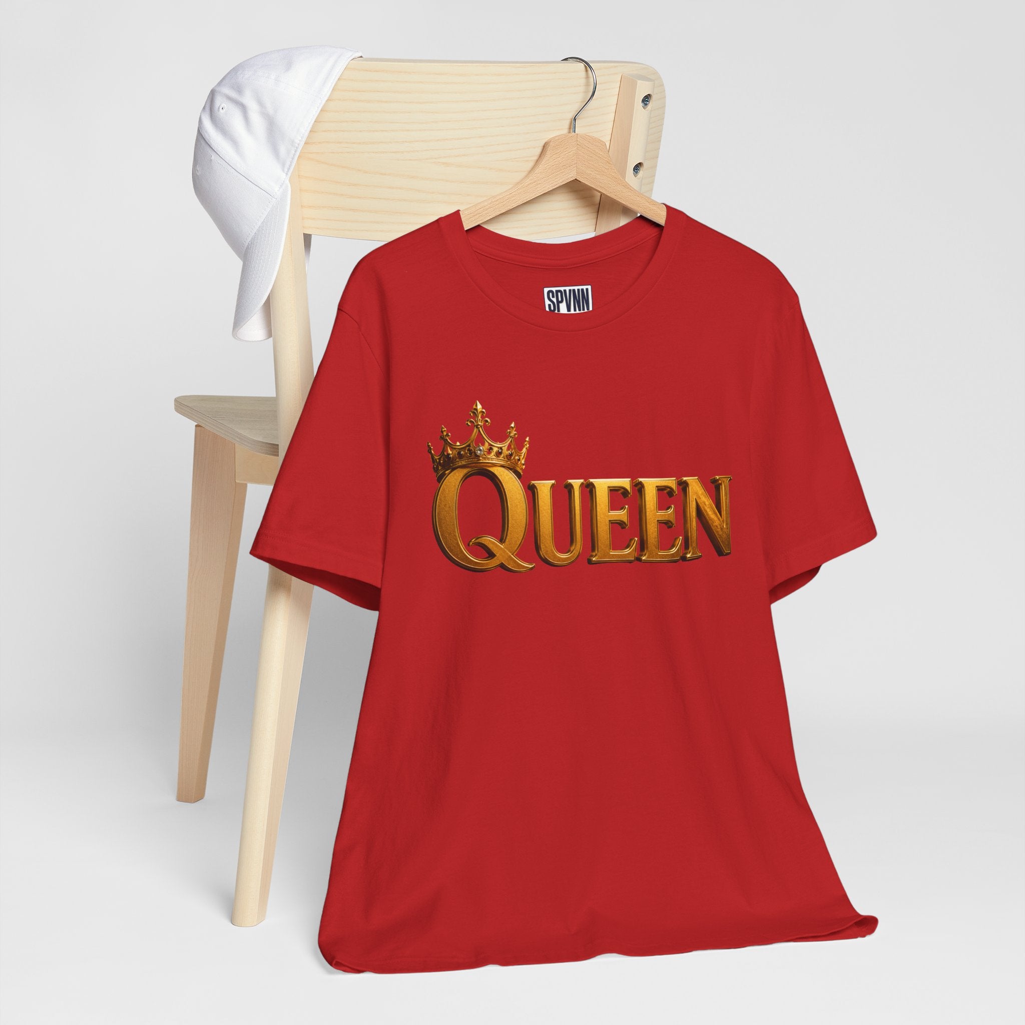 Queen Crown T-Shirt — Gold Royalty Graphic Tee