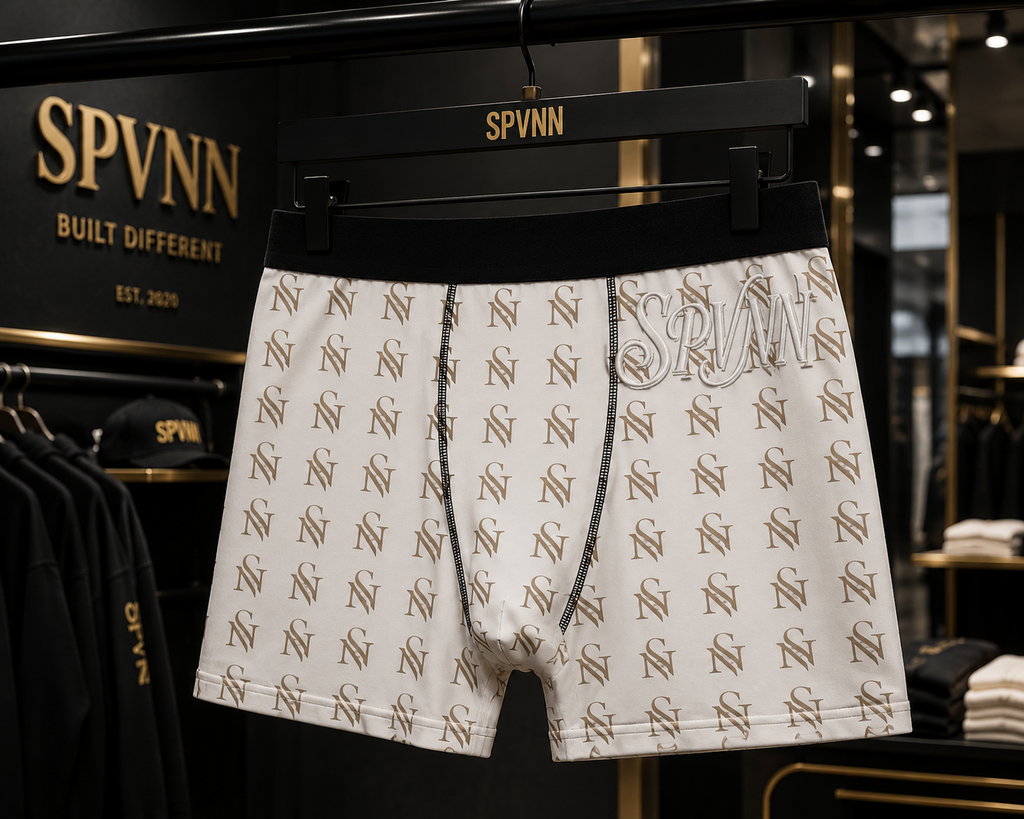 Monogrammed Boxer Briefs — All-Over Logo Men’s Underwear