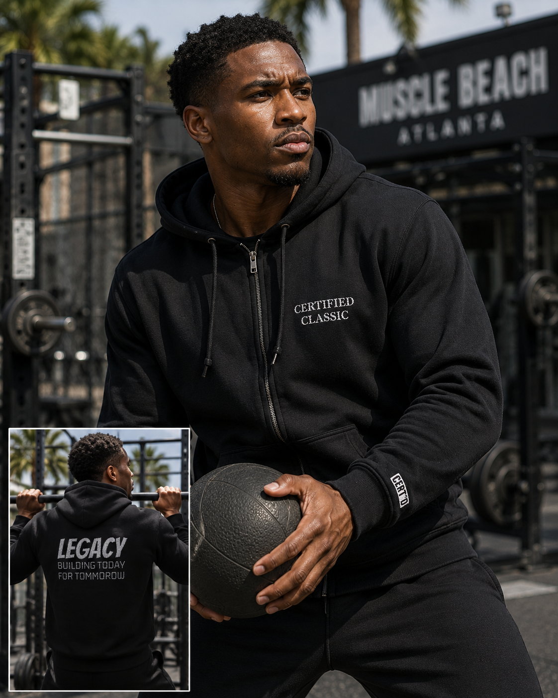 Legacy Distressed Zip Hoodie SPVNN