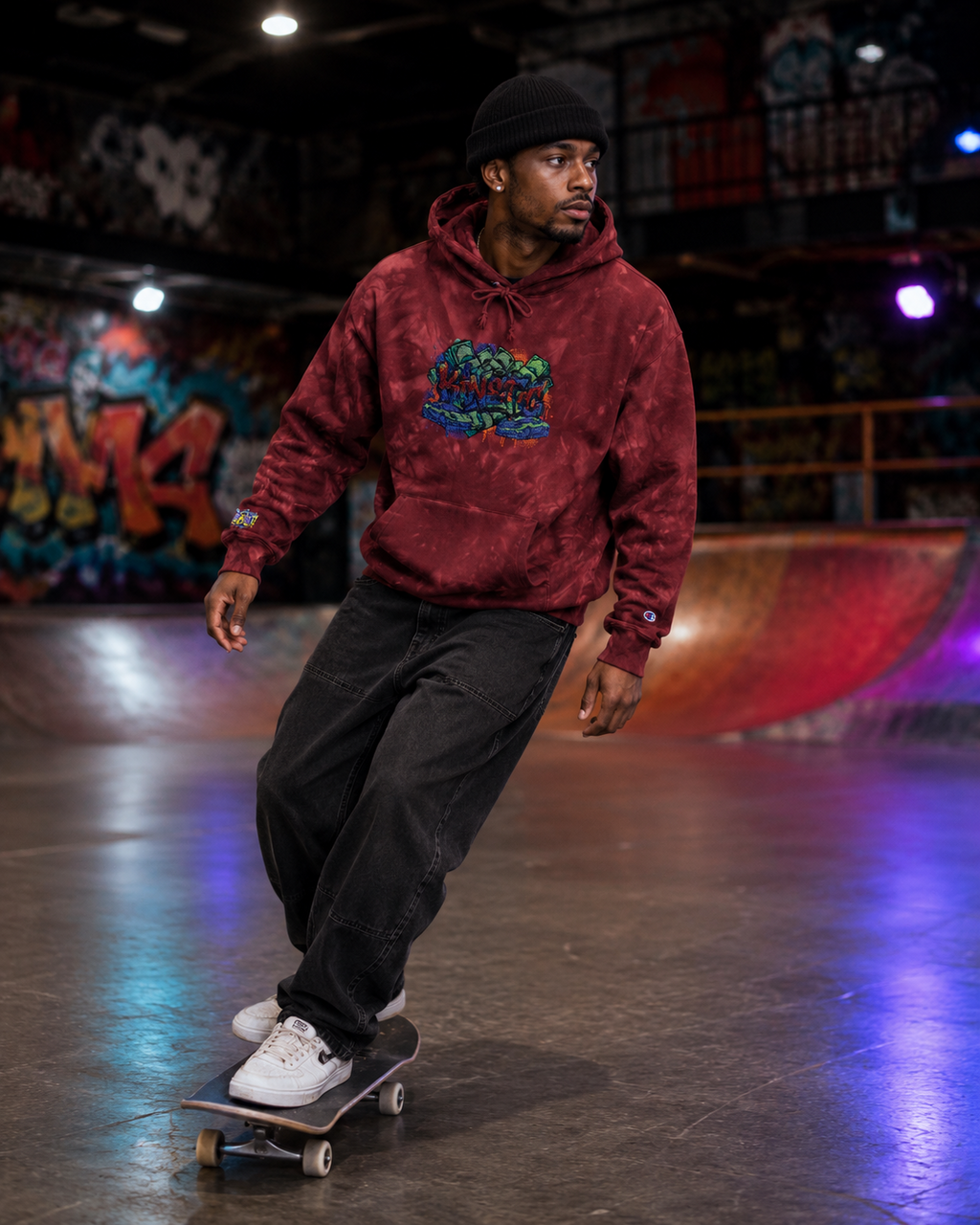 Tie-Dye Embroidered Hoodie SPVNN