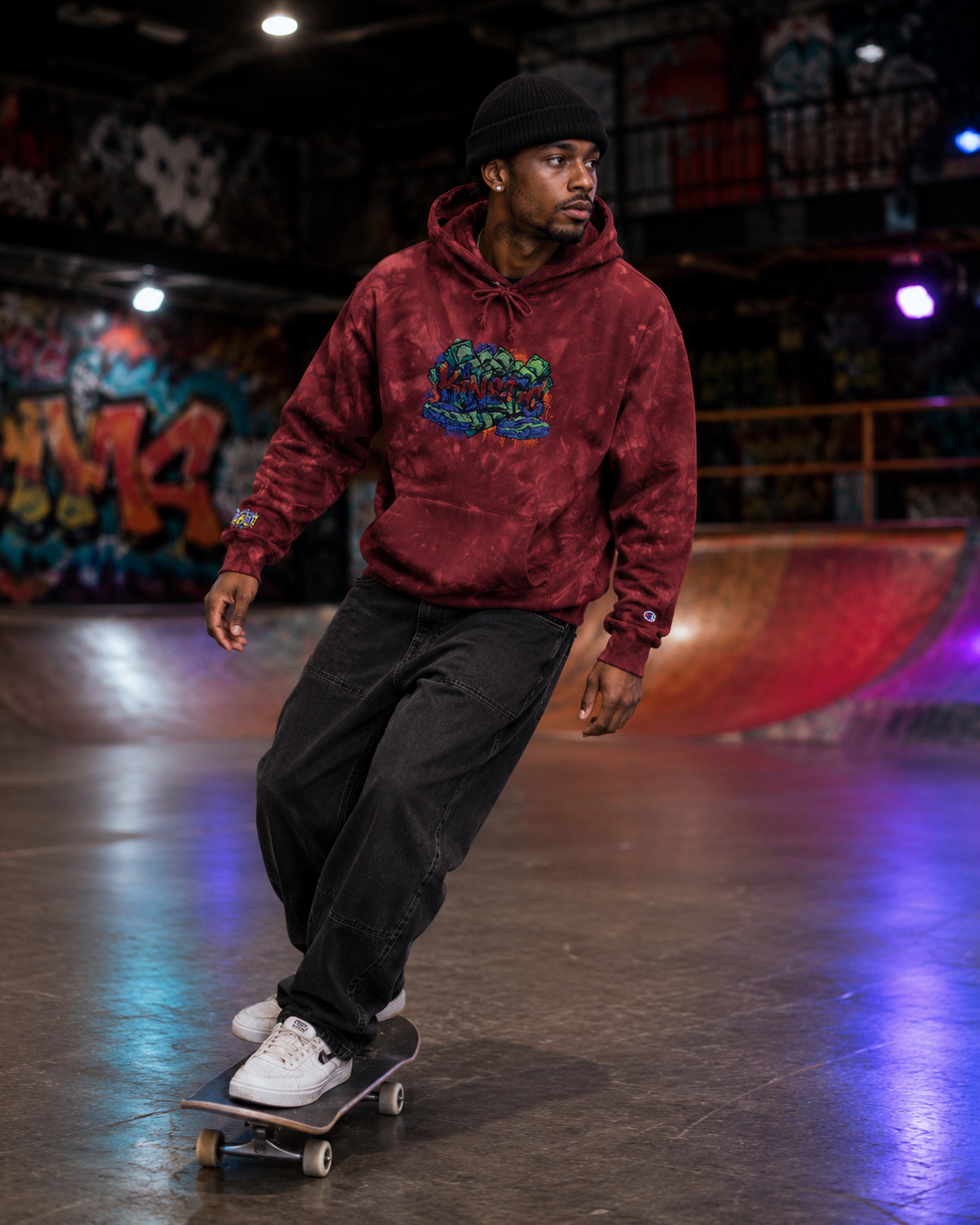 Tie-Dye Embroidered Hoodie SPVNN