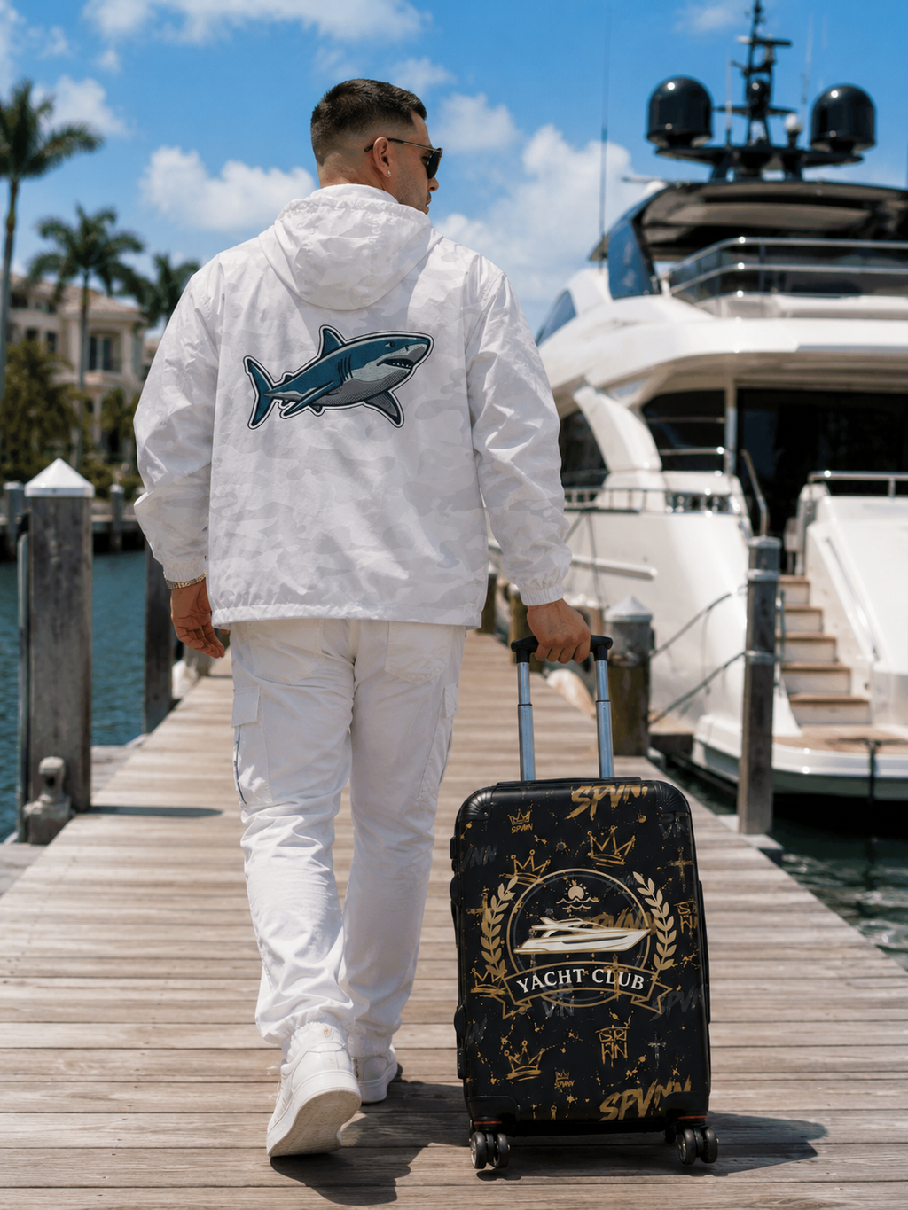 Yacht Club Carry-On Suitcase – Luxury Nautical Travel Luggage