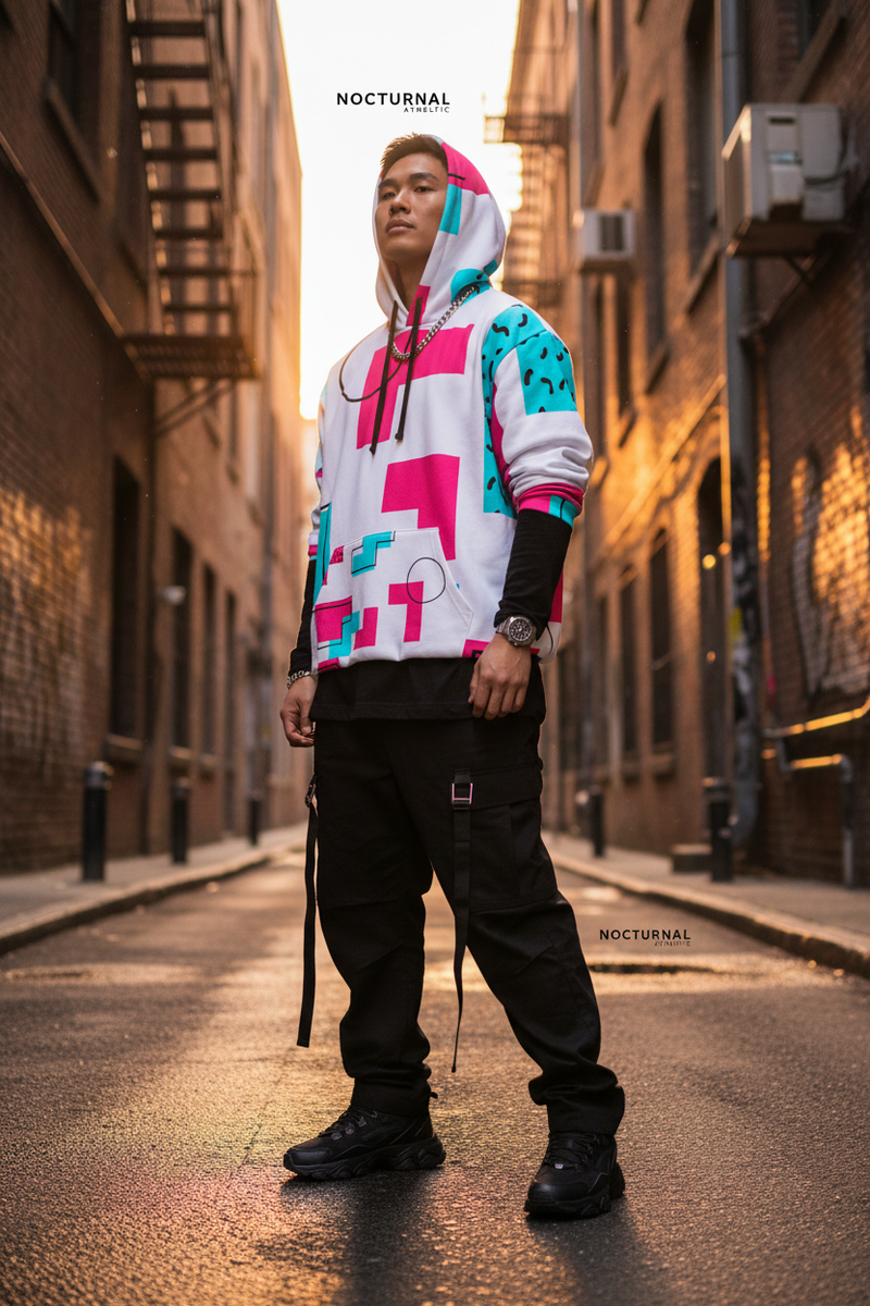 Athletic Hoodie — Golden Hour Model